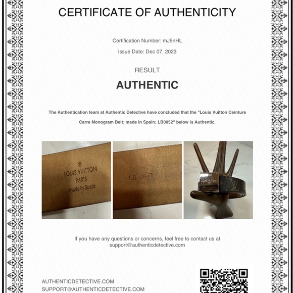 Louis Vuitton Ceinture Carre Monogram Belt - Picture 2 of 10